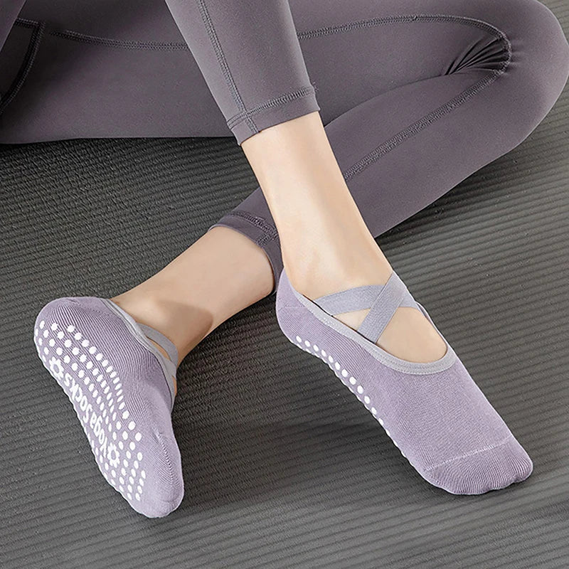 Yoga Socks Professional anti Slip Socks Woman Sport Sweat-Absorbent Breathable Pilates Socks Ladies Ballet Dance