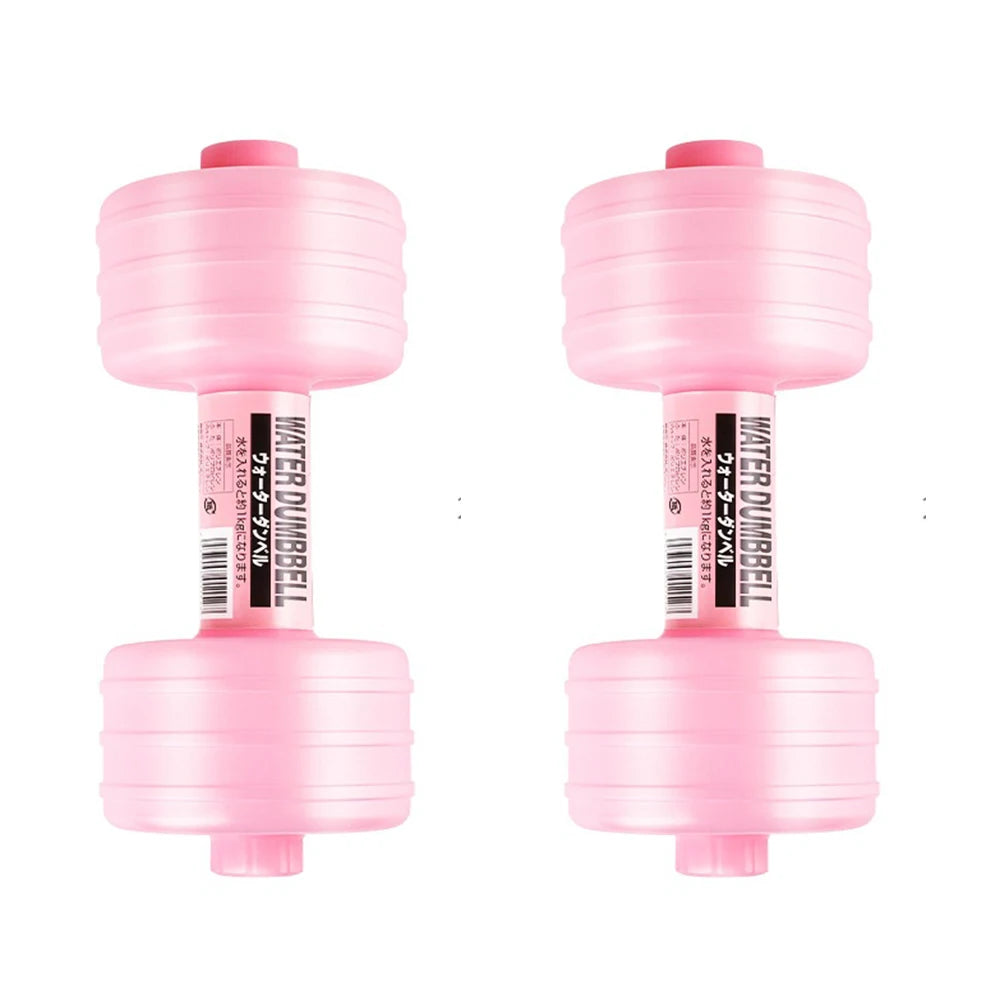 2Pcs 1000Ml Dumbbell Adjustable Weight Gym Water Dumbbell Lady Weight Loss Exercise Equipment Exercise Yoga Training Home Pesas