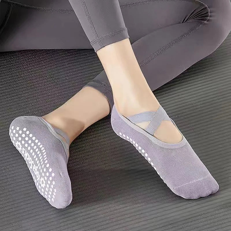 Yoga Socks Professional anti Slip Socks Woman Sport Sweat-Absorbent Breathable Pilates Socks Ladies Ballet Dance