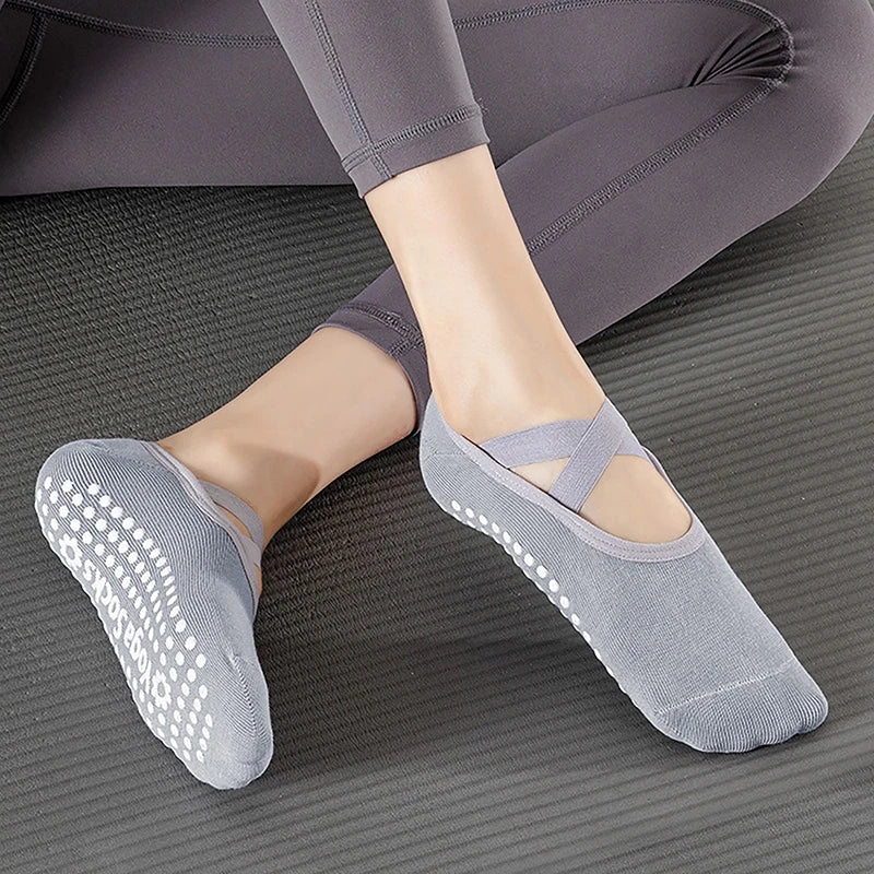 Yoga Socks Professional anti Slip Socks Woman Sport Sweat-Absorbent Breathable Pilates Socks Ladies Ballet Dance