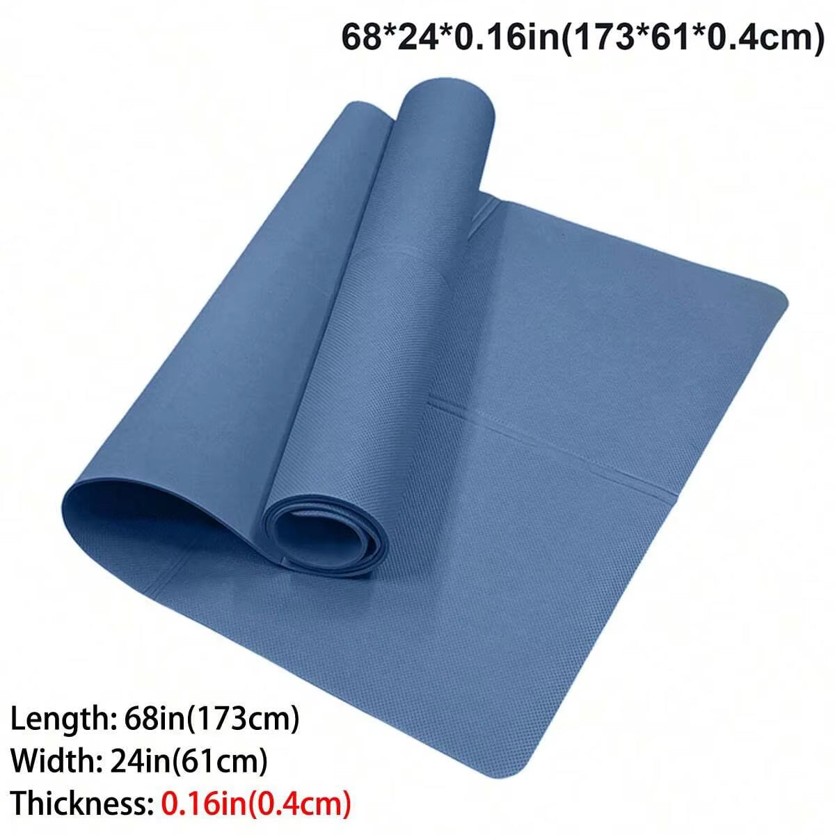 Foldable Yoga Mat Eco Friendly EVA Folding Travel Fitness Exercise Mat 3Mm/4Mm/6Mm Thicknesses for Yoga Pilates & Floor Workouts