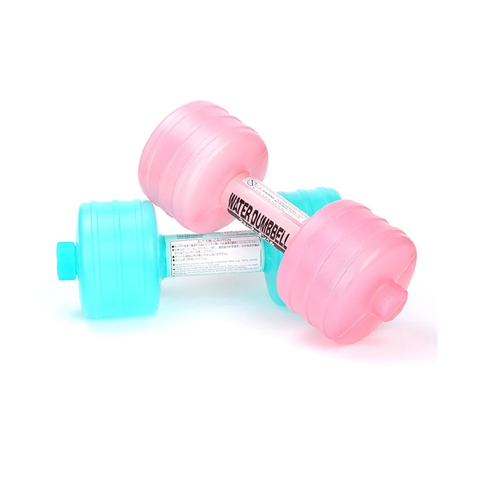 2Pcs 1000Ml Dumbbell Adjustable Weight Gym Water Dumbbell Lady Weight Loss Exercise Equipment Exercise Yoga Training Home Pesas