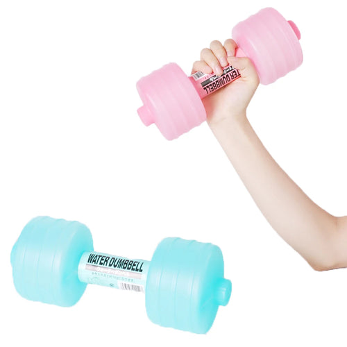 2Pcs 1000Ml Dumbbell Adjustable Weight Gym Water Dumbbell Lady Weight Loss Exercise Equipment Exercise Yoga Training Home Pesas
