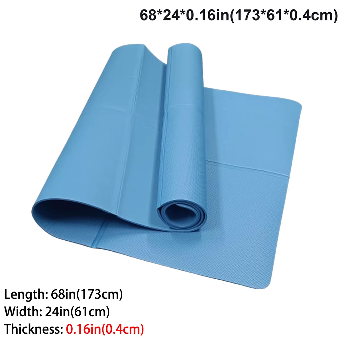 Foldable Yoga Mat Eco Friendly EVA Folding Travel Fitness Exercise Mat 3Mm/4Mm/6Mm Thicknesses for Yoga Pilates & Floor Workouts