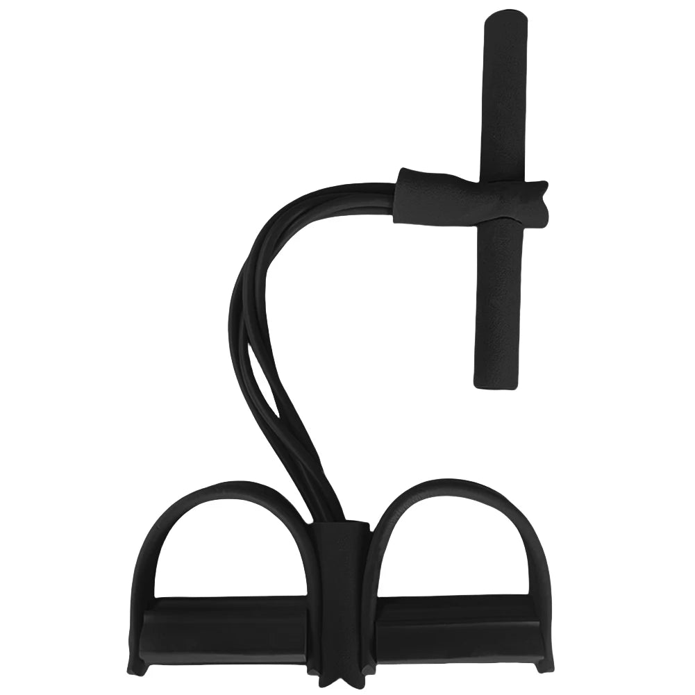4-Tube Pedal Resistance Band Pedal Puller Resistance Rope Elastic Sit up Pull Rope for Home Fitness Stretching Strength Training