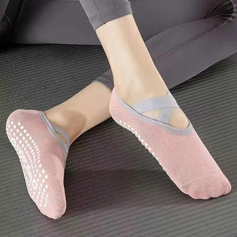 Yoga Socks Professional anti Slip Socks Woman Sport Sweat-Absorbent Breathable Pilates Socks Ladies Ballet Dance