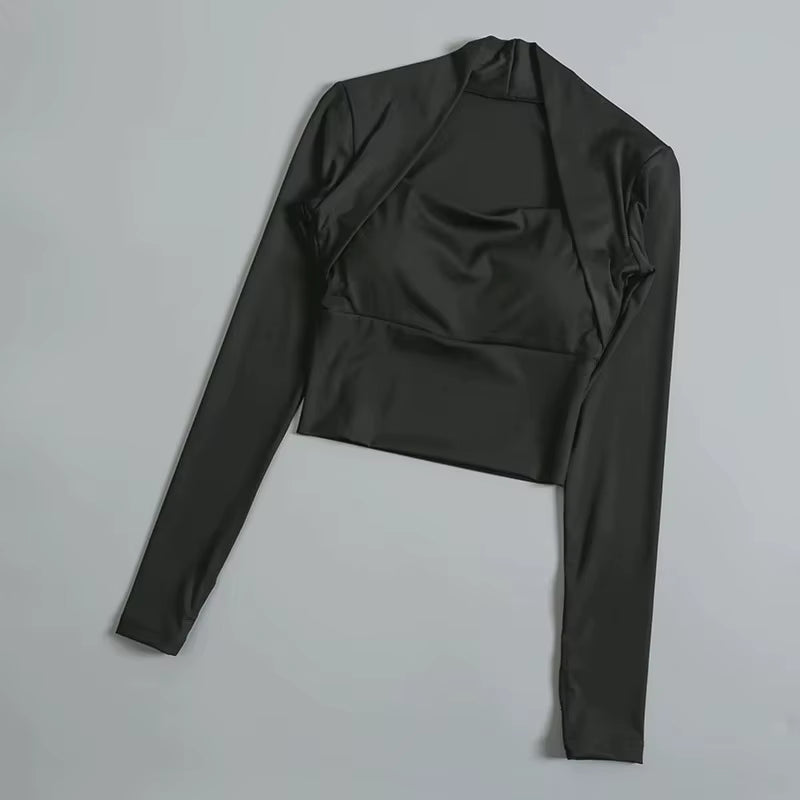 Elevate Your Workout with the Women's Long Sleeve Fitness Chest Cushion Top - Perfect for Yoga, Dance, and Gym Sessions!