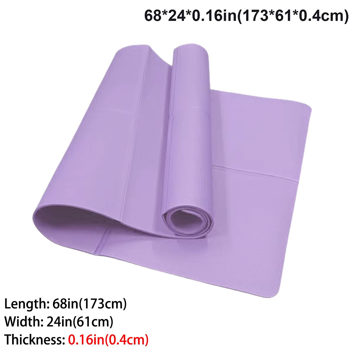 Foldable Yoga Mat Eco Friendly EVA Folding Travel Fitness Exercise Mat 3Mm/4Mm/6Mm Thicknesses for Yoga Pilates & Floor Workouts