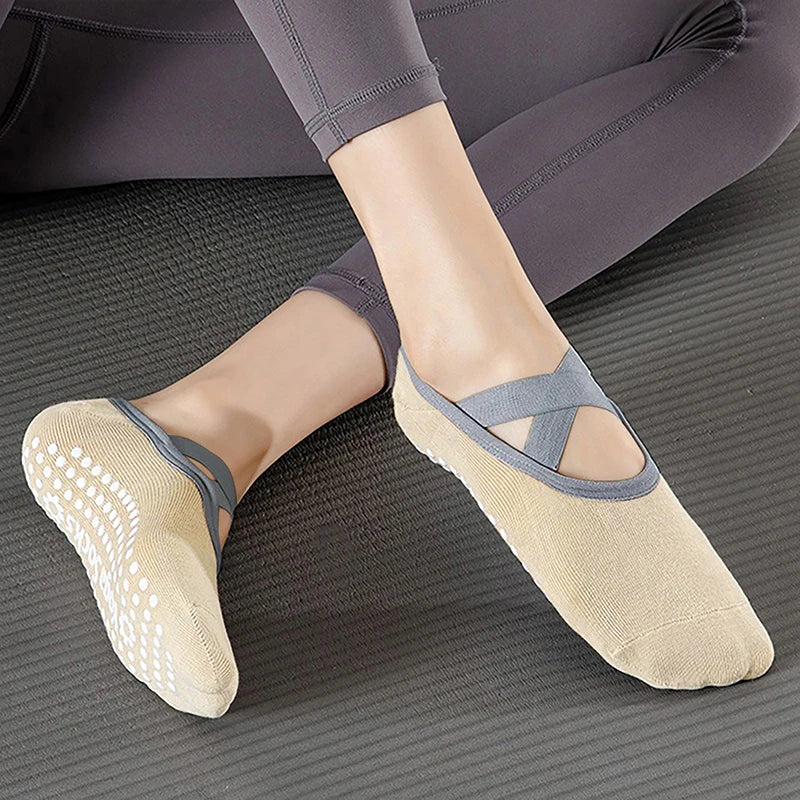 Yoga Socks Professional anti Slip Socks Woman Sport Sweat-Absorbent Breathable Pilates Socks Ladies Ballet Dance