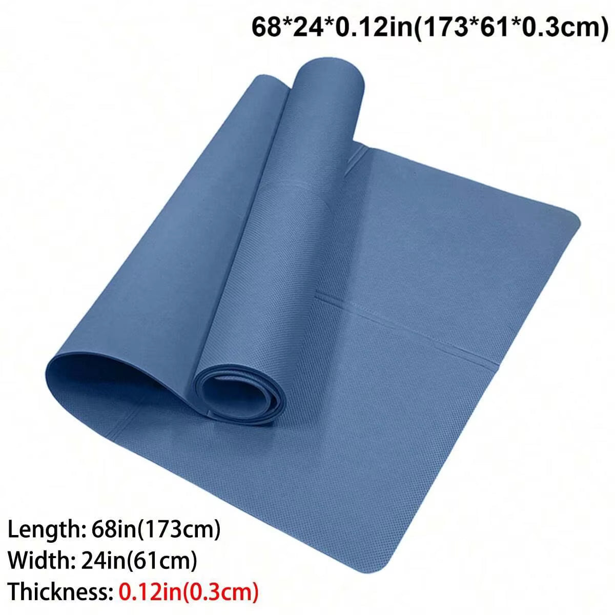 Foldable Yoga Mat Eco Friendly EVA Folding Travel Fitness Exercise Mat 3Mm/4Mm/6Mm Thicknesses for Yoga Pilates & Floor Workouts